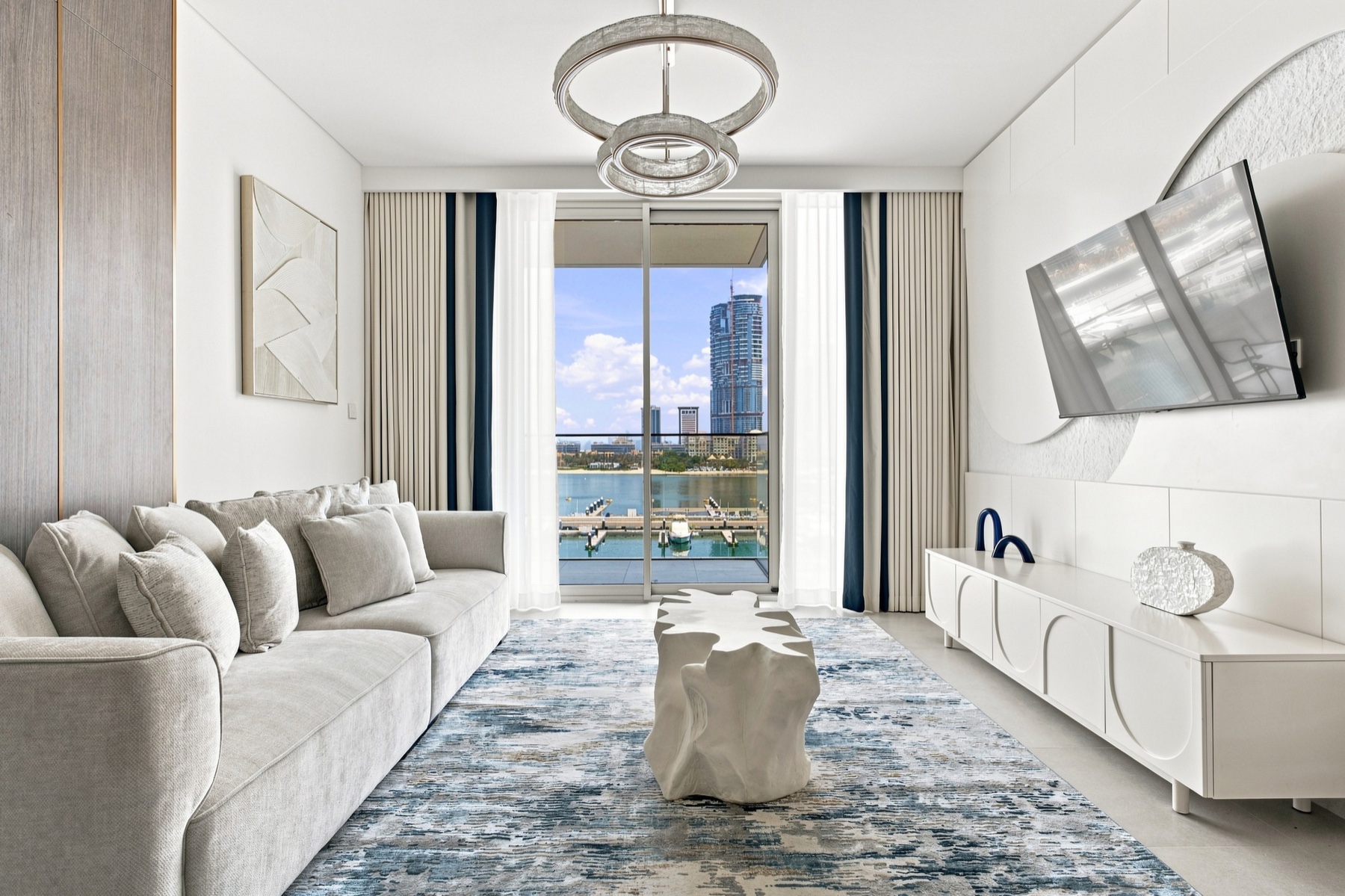 Completed Beachfront living room